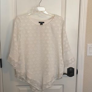 Alfani white flowing top.